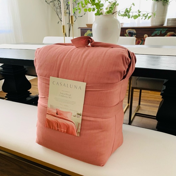 Casaluna Bedding Casaluna Heavyweight Linen Blend Comforter Setfullqueen Poshmark
